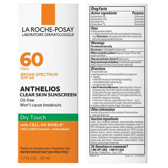 La Roche-Posay Clear Skin Sunscreen SPF 60