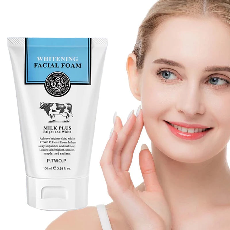 P.TWO.P Milk Whitening Facial Foam